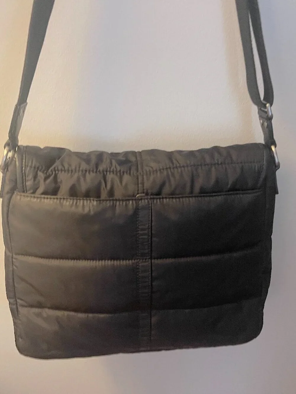 Coach Black Quilted Messenger/Laptop Bag F70507